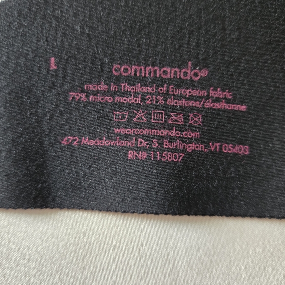 Commando Black Fabric Label - Picture 5 of 7